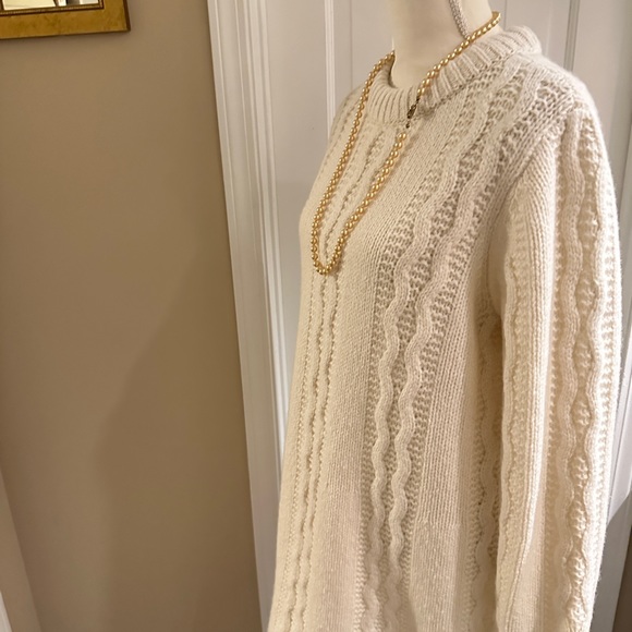 Women’s Coach Host pick ❤️Cable knit sweater dress cream Size XL true to size - Picture 6 of 14